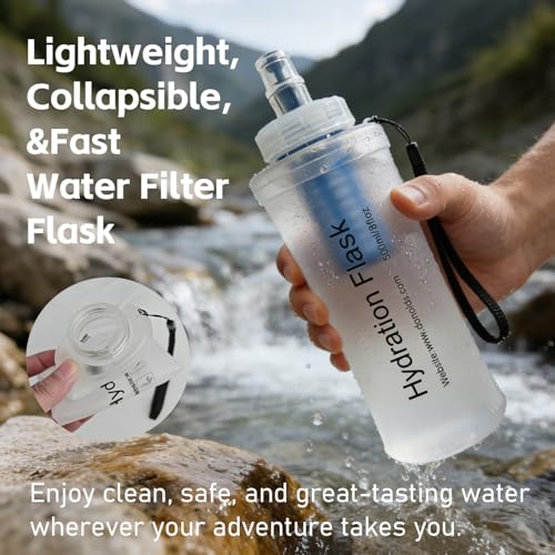 Collapsible Water Bottle with Filter System