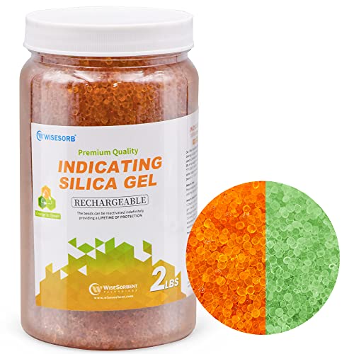2lbs Premium Orange Silica Gel Desiccant Beads
