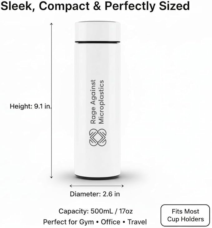 500ml Smart Water Bottle – BPA-Free, Reusable Thermo Bottle with LED Temperature Display – Leakproof, Eco-Friendly, Plastic-Free