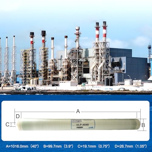 ULP-4040, 4040 ULP Membrane for Ultra Low Pressure Commercial Membrane, 2600GPD, TDS≤ 2000 ppm, Salt Rejection 99.3%, for Surfacewater, Groundwater, Tap and Municipal Water, NSF Certified