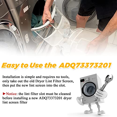UPGRADED ADQ73373201 Lint Filter Assembly