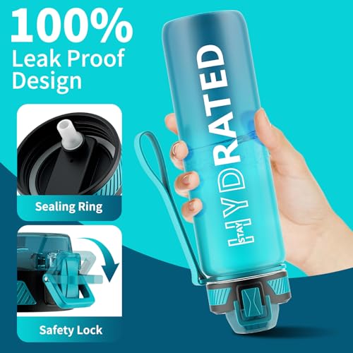 Water Bottle with Straw
