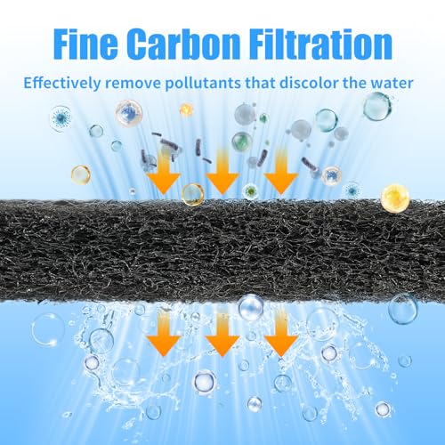 Aquarium Activated Carbon Filter Media Pad for Fish Tank Pond Canister Filter
