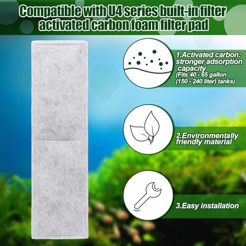 Filter Pad Compatible with Fluval Aquarium Filter Media (8 Count)