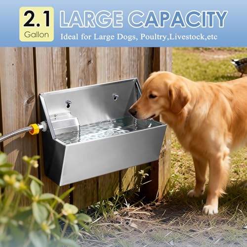 Dog Water Bowl Dispenser Stainless Steel (4.4 Gram)