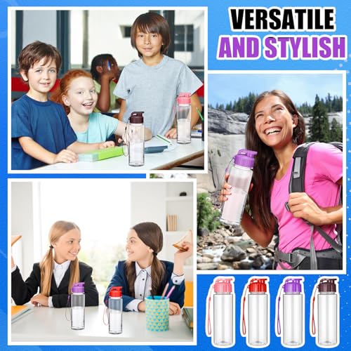 20 Pcs 17 Oz Plastic Water Bottles Bulk Sports