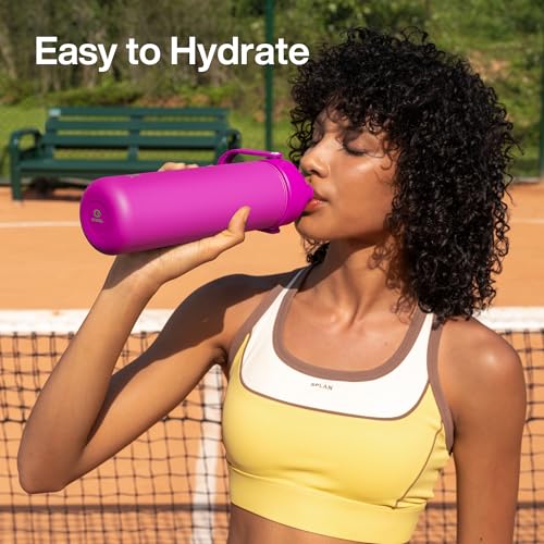 Insulated Water Bottle with Straw Stainless Steel Water Bottle