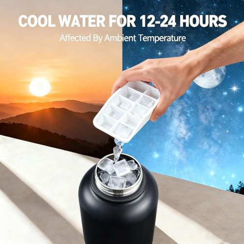 Insulated Dog Water Bottle 32oz Keep Water Cool with 2 Bowls