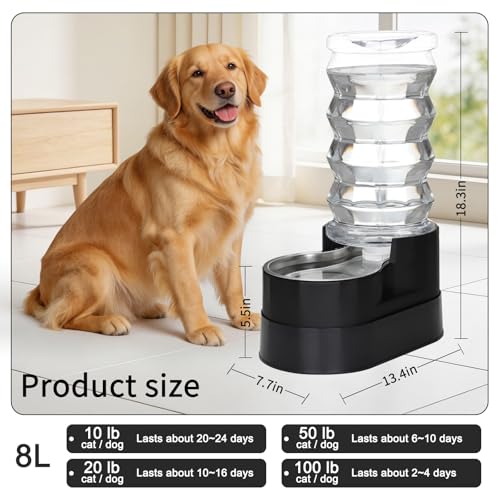 8L Elevated Dog Waterer