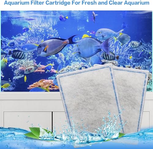 12 Pack Large Aquarium Filter Cartridges Compatible with Whisper Bio (12 Count)