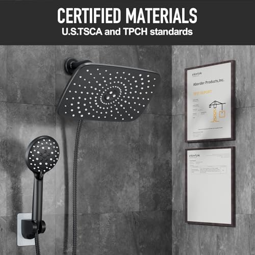 11.8“ Rain Shower Head with Handheld (2 Count)