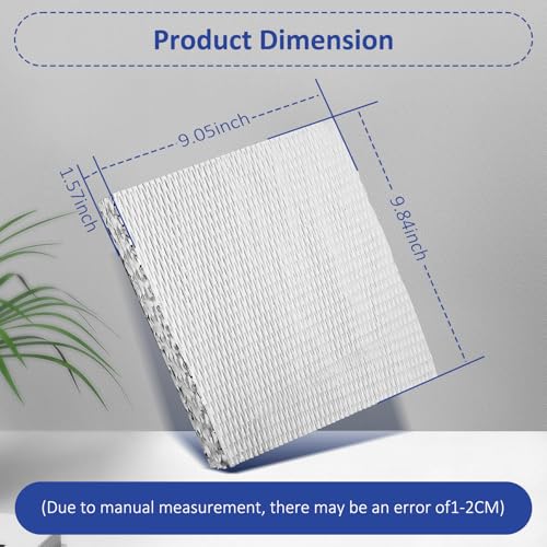 9-1/2" x 10" x 1-1/2" Humidifier Water Pad Replacement Water Panel for Honeywell HE225A, HE225, HE225B Humidifier Wicking Filter Aluminum (1-Pack)