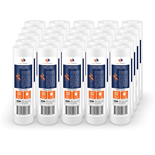 1 Micron Whole House Sediment Filter 10 x 2.5 for RO & Well Water Filters Replacement Cartridges Compatible with AP110 (25 Count)
