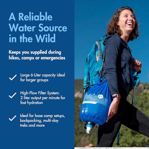 BeFree Gravity Water Filter 6L for Camping & Group Use