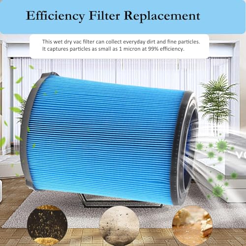 1 Pack VF5000 Filter for Ridgid Shop Vac 6