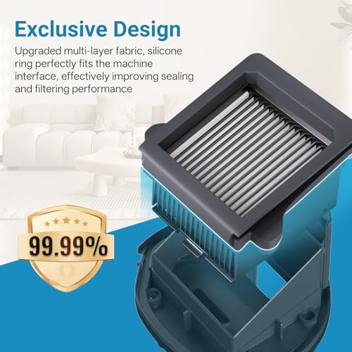 6 Pcs Vacuum Filter Replacement Compatible with Tineco S6 & S9 Mop (6 Count)