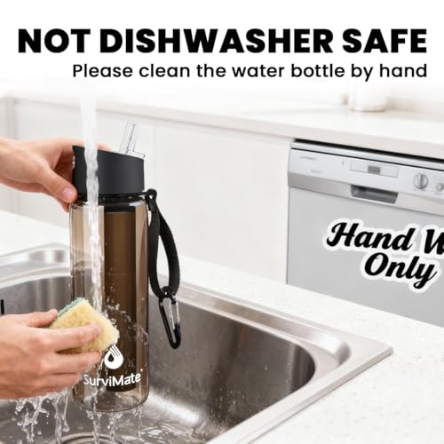 Purified Water Bottle for Camping (2 Count)