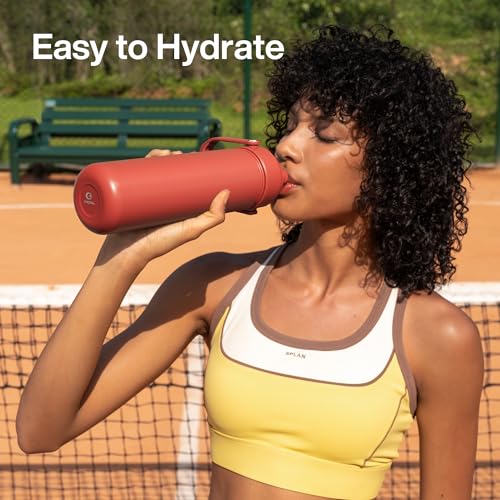 Insulated Water Bottle with Straw Stainless Steel Water Bottle