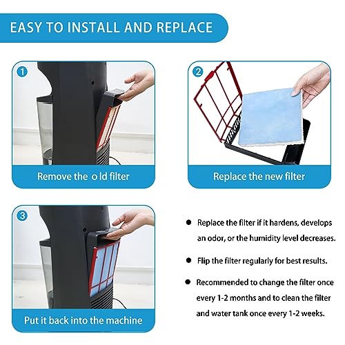 6 Pack HFT600 Humidifier Filters T for Honeywell HEV615 HEV620 (6 Count)