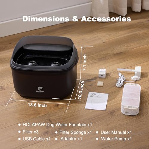 Dog Water Fountain for Large Dogs