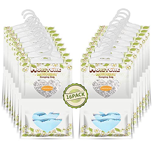 16 Pack Moisture Absorber Hanging Bags (16 Count)