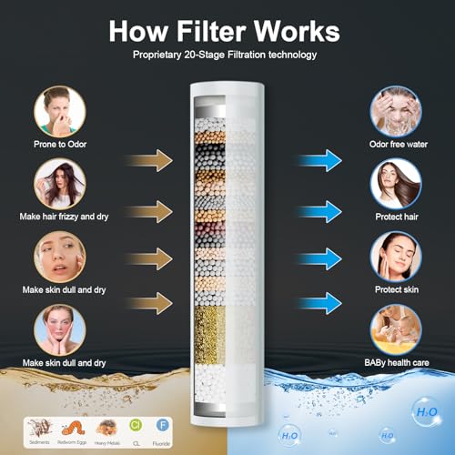 Tandem Shower Head with Filters