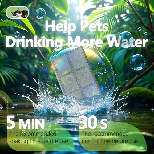 Cat Water Fountain Replacement Carbon Filters (12 Count)