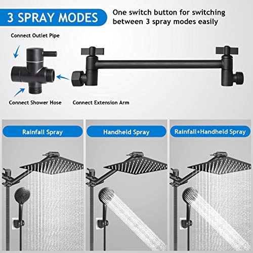Black Shower Head Combo