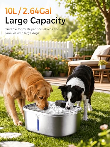 10L Wireless Dog Water Fountain for Large Dogs