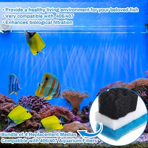 18 Pcs Bio Sponge Set Compatible with Fluval 406