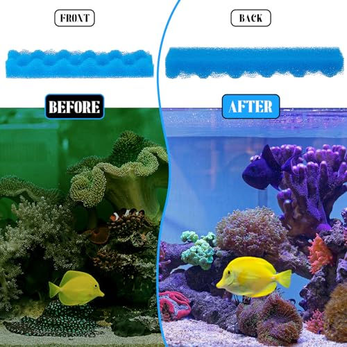 20 Pcs Sponge Foam Compatible with Foam Filters Media Replacement Sponges for Aquarium Filters Fish Tank Accessories