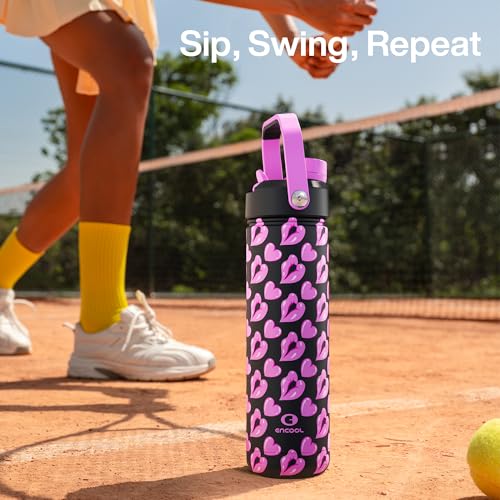 Insulated Water Bottle with Straw Stainless Steel Water Bottle