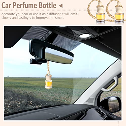100 Pcs Car Diffuser Bottles Empty Bulk with Wood Cap (100 Count)