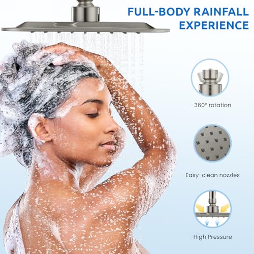 8" Dual Shower Head Combo