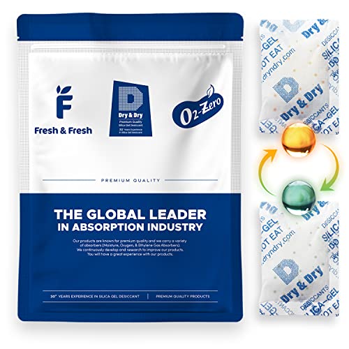 20 Gram [200 Packets] Orange Indicating Silica Gel Packets Desiccants Silica Packets