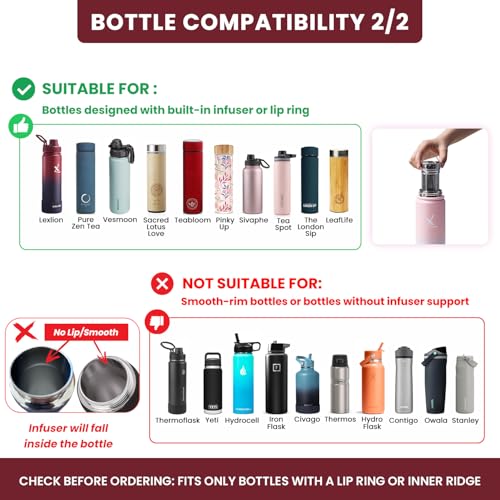 Water Bottle Tea Infuser for Loose Leaf Brewing