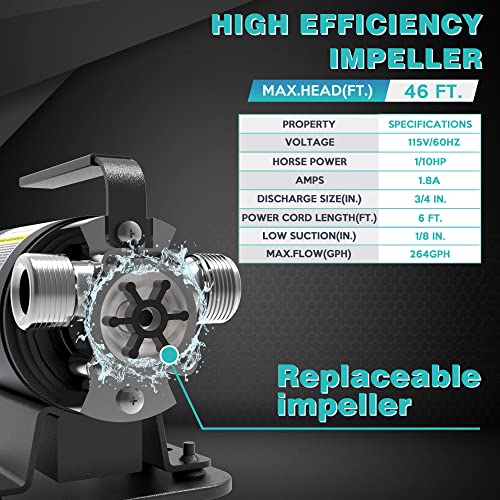 Portable Electric Utility Water Transfer Pump 1