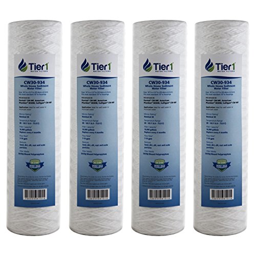 30 Micron 2.5" × 10" Whole House Sediment Water Filter (4 Count)
