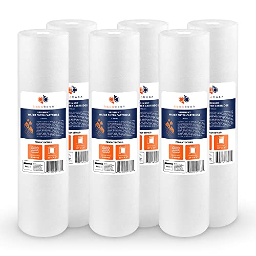 1 Micron 20 x 4.5 Sediment Water Filter Replacement Cartridge (6 Count)