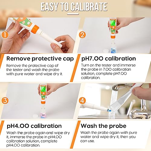 pH Tester for Food Digital pH Meter for Sourdough Starter and Dough