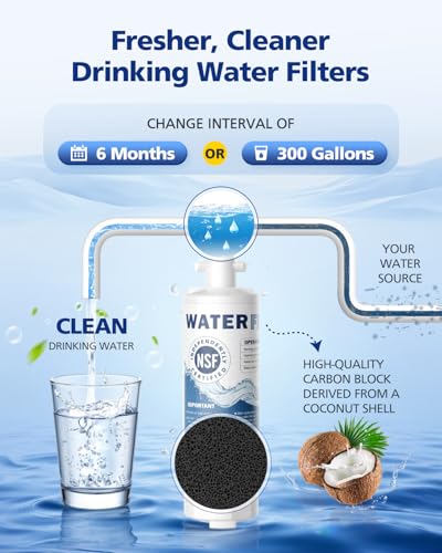 ADQ36006101 Water Filter Replacement for LG LT700P (3 Count)