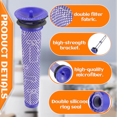 6 Pack Vacuum Filter Replacement Kit for Dy