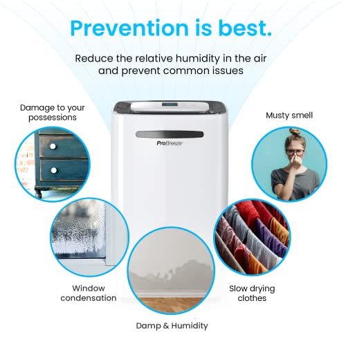 50 Pint Dehumidifier for Basement Bedroom and Bathroom