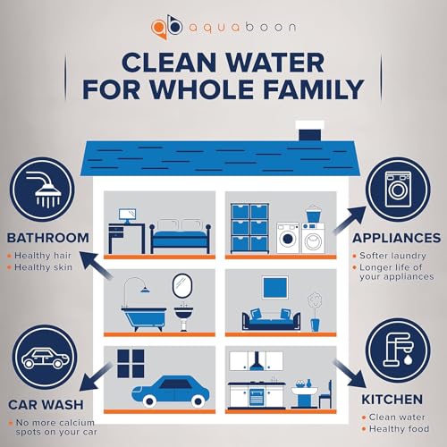 3 Stage Whole House Water Filter System with 5 Micron 10x4.5 House Water Purification 2 Reducing Sediment and Carbon Chlorine Reduction Filter