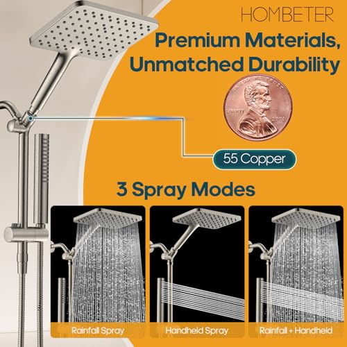 High Pressure Filtered Shower Head with Handheld Combo