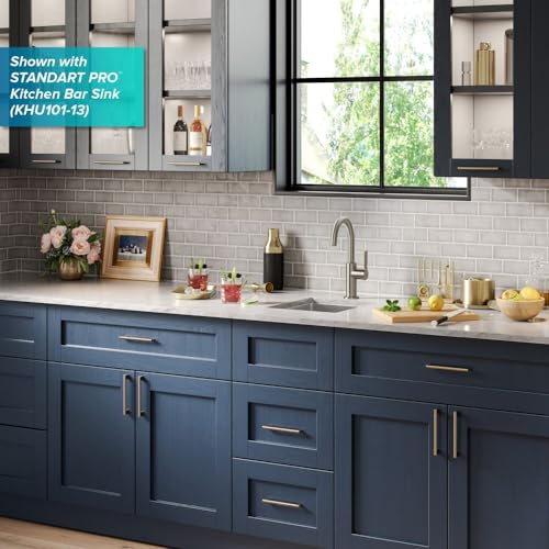 Oletto Single Handle Kitchen Bar Faucet in Spot Free Stainless Steel