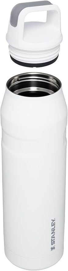 Stanley IceFlow Cap and Carry Water Bottle | Wide Mouth Twist Lid | Lightweight & Leakproof for Travel & Sports | Insulated Stainless Steel | BPA-Free