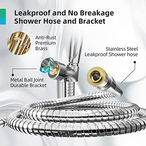 9 Functions High Pressure Shower Head with Handheld