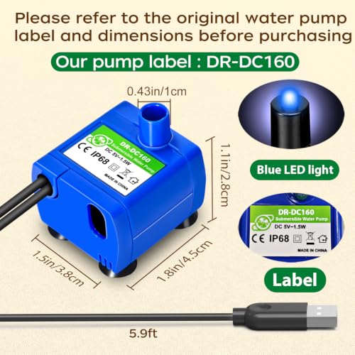 Cat Water Fountain Replacement Pump