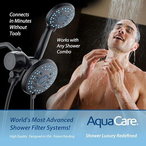 Combo Shower Head Water Filter with Built